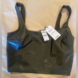 NWT Express pleather top
